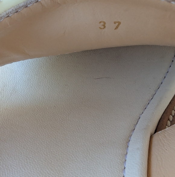 Christian Louboutin Cream Women's Sandals with Fringe - Picture 7 of 11